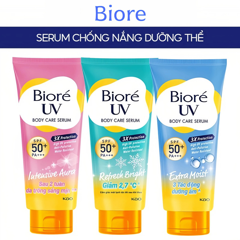 [150ml] Tinh Chất Dưỡng Thể Chống Nắng, Kháng Bụi Bioré UV Anti-Pollution Body Care Serum