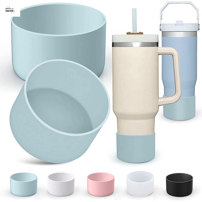 GoGoHome Silicone Cup Bảo Vệ Đệm Cho Stanley Adventure 40oz Tumbler Có Tay Cầm & Stanley IceFlow 20o