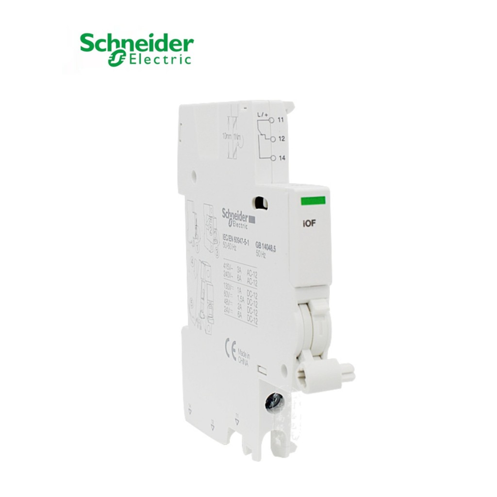 Bộ ngắt mạch Schneider IC65N Phụ kiện IOF Liên hệ phụ trợ A9A26924 Công tắc không khí A9A26904
