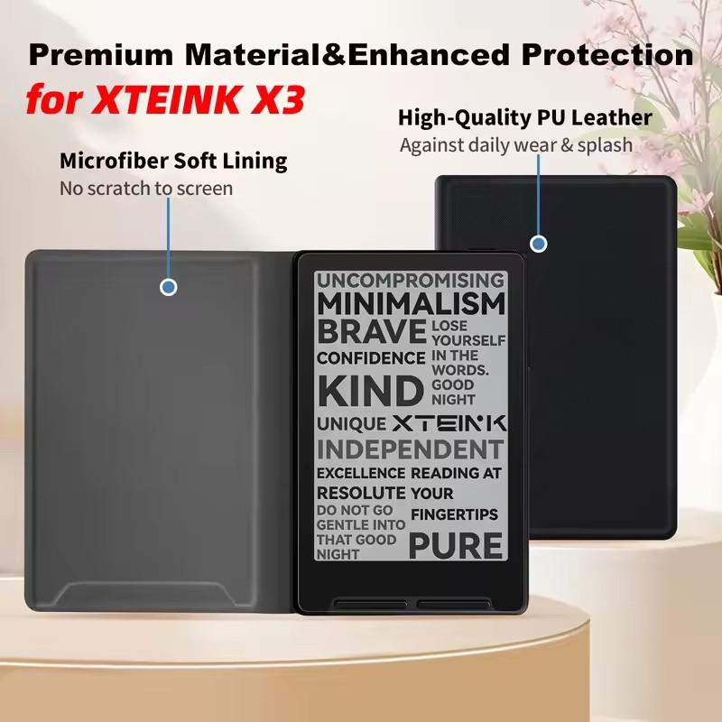 Ốp Từ Tính Cho XTEINK X3 eBook Reader Da PU Bảo Vệ Cho XTEINK X3 E-Reader Vỏ Bảo Vệ Chống Trầy Xước
