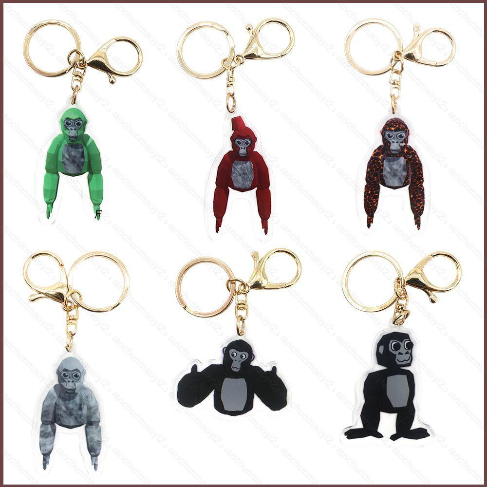 DC2 Gorilla Tag acrylic móc khóa túi móc khóa mặt dây chuyền