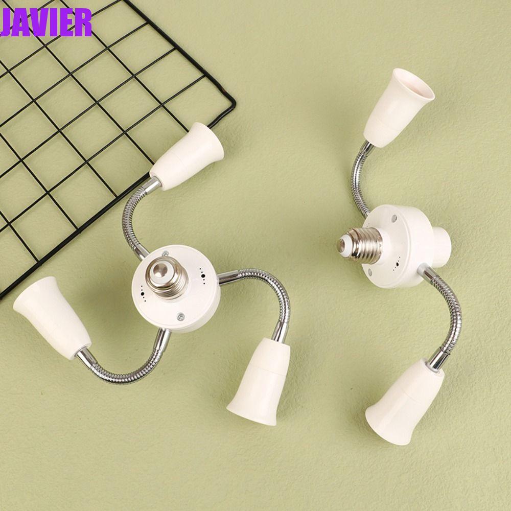 Bộ chia ổ cắm đèn JAVIER E27, E27 sang E27 với bộ chuyển đổi giá đỡ đèn E27, Bộ chuyển đổi bóng đèn 