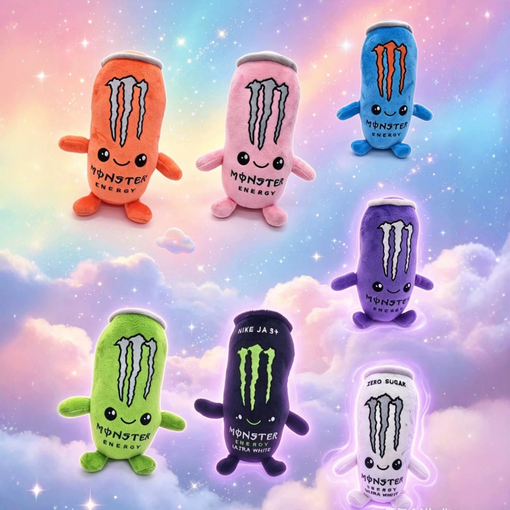 Hàng Mới Về Monster Energy Zero Sugar Sang Trọng, Đồ Uống Hình Gối Mềm Ném Đồ Chơi Nhồi Bông Quà Tặn