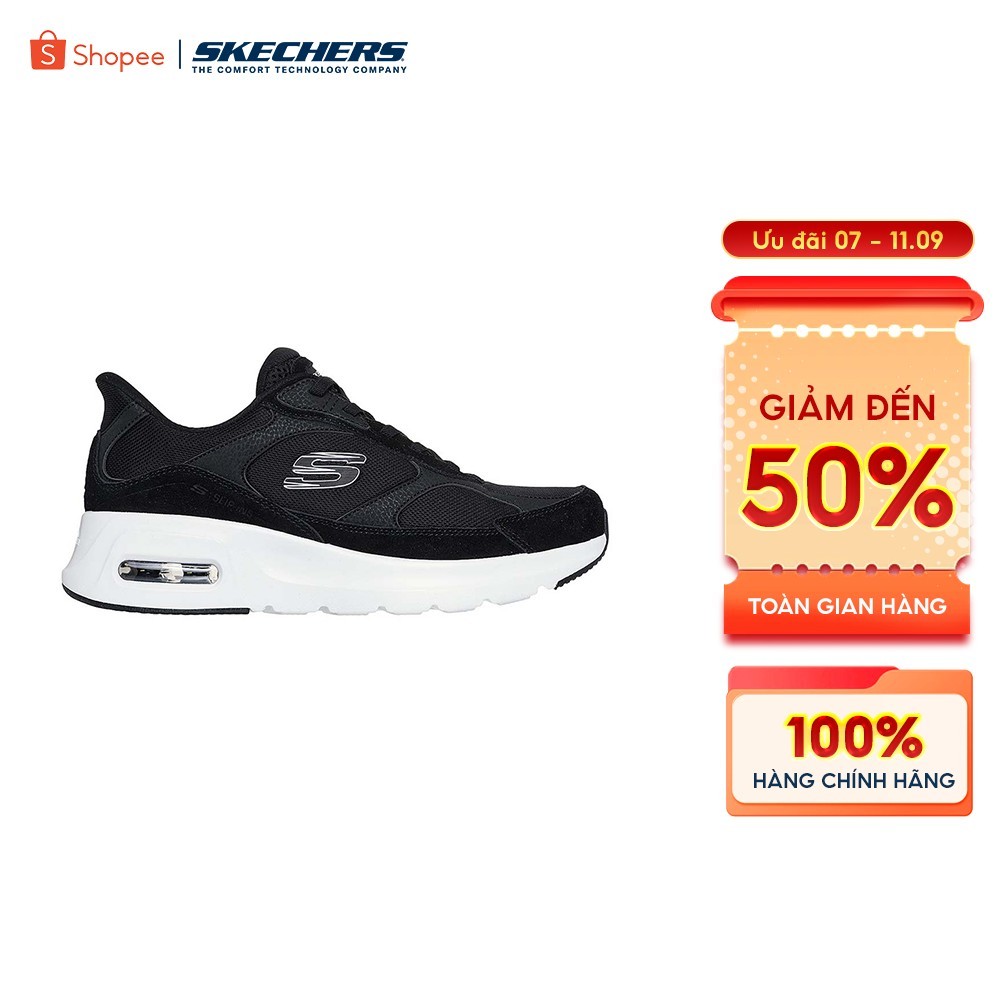 [ĐỘC QUYỀN ONLINE] Giày Thể Thao Nam Skechers Slip-Ins Sport Skech-Air Court Zevair-233096-BKW Memor