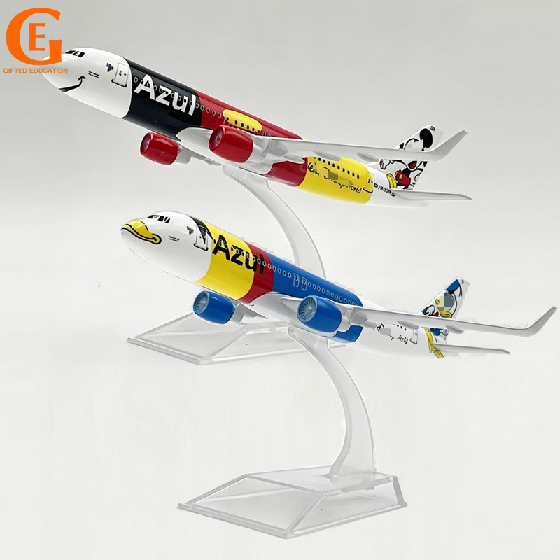 Azul Airlines Brazil Diecast Metal Airbus 320 Mẫu máy bay A320 Đồ chơi máy bay có giá đỡ hiển thị