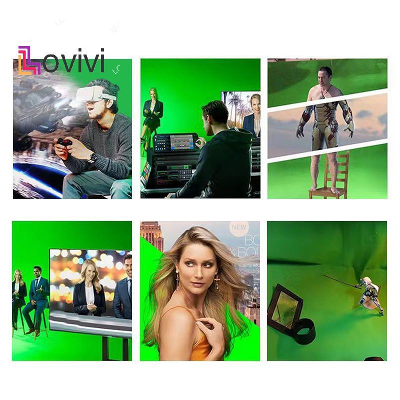 [Lovivivi] Baground Cho Màn Hình Chụp Ảnh Chromakey Badrops Màn Hình Xanh Chroma Key Muslin Studio C