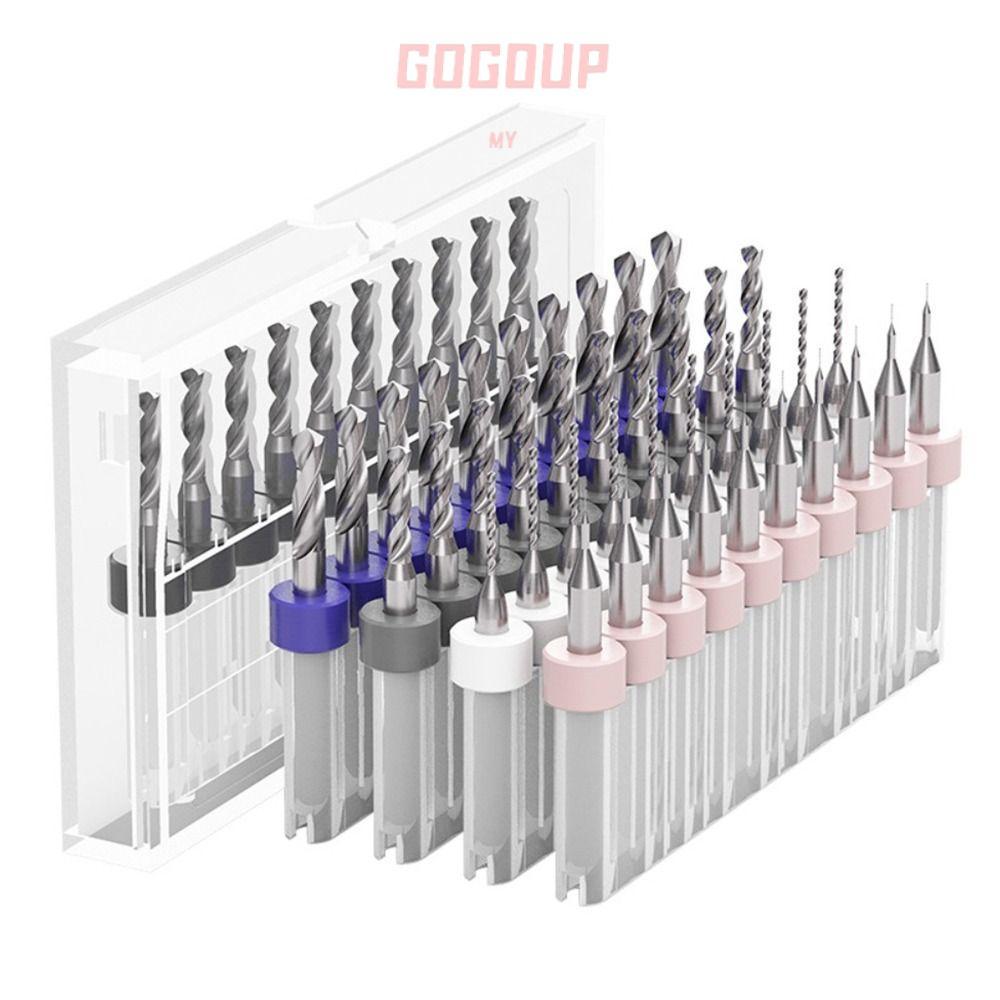 GOGUVO Mini CNC Mũi Khoan Thép Vonfram PCB Xoắn Máy Khoan Gỗ CNC Mũi Khắc CNC Máy Phay CNC