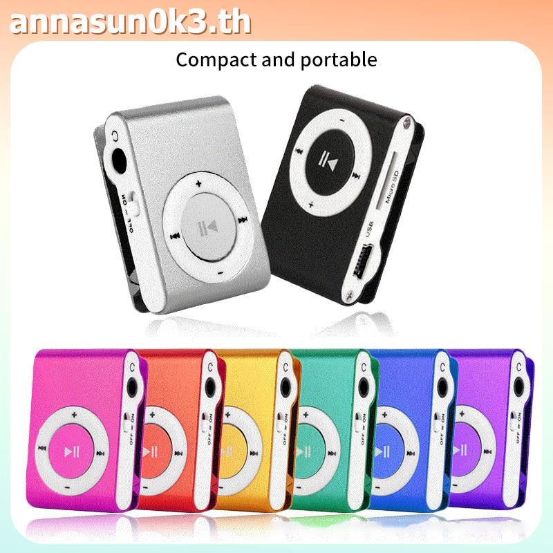 AN Mini Mp3 Máy Nghe Nhạc Phương Tiện Mini Kim Loại Kẹp Học Sinh Walkman Mini Usb Mp3 Máy Nghe Nhạc 