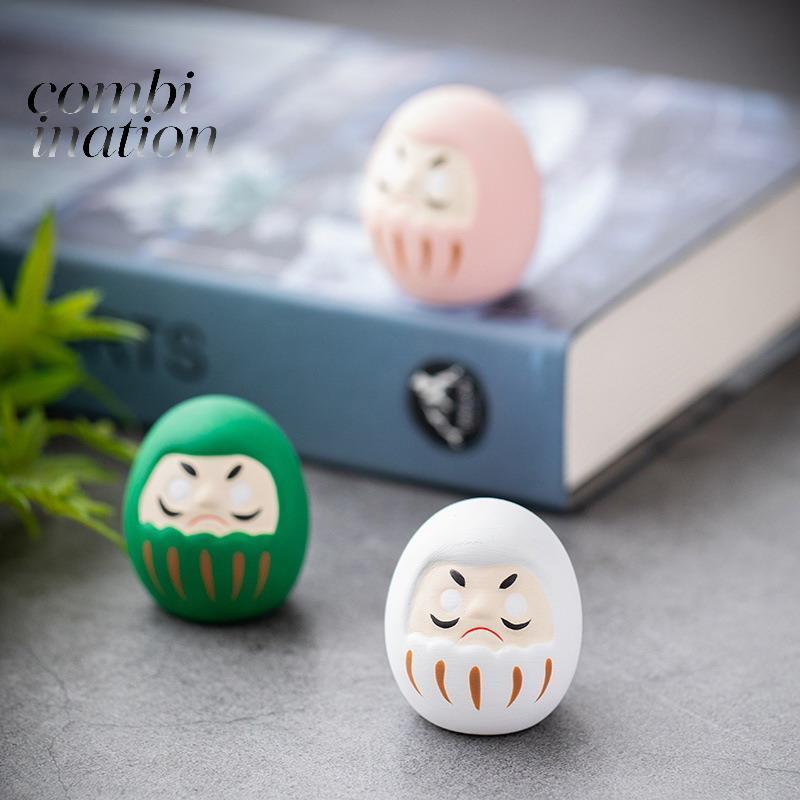 (TFT) Tượng Daruma Gốm Nhật Bản Daruma Tumbler Thủ Công May Mắn Trang Trí Phong Cảnh Búp Bê Daruma P