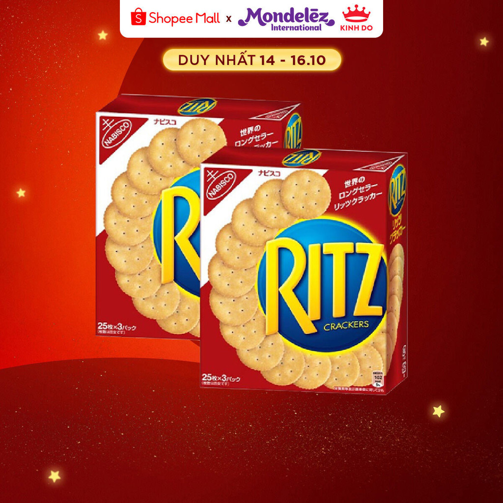 Bánh Quy Mặn Ritz, Combo 2 Hộp X 247G