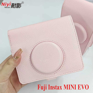  Fuji Instax MINI EVO Da Camera Case Kỹ Thuật Số Tức Thì Fujifilm Mini EVO PU Bảo Vệ Túi Phụ Kiện Máy Ảnh 