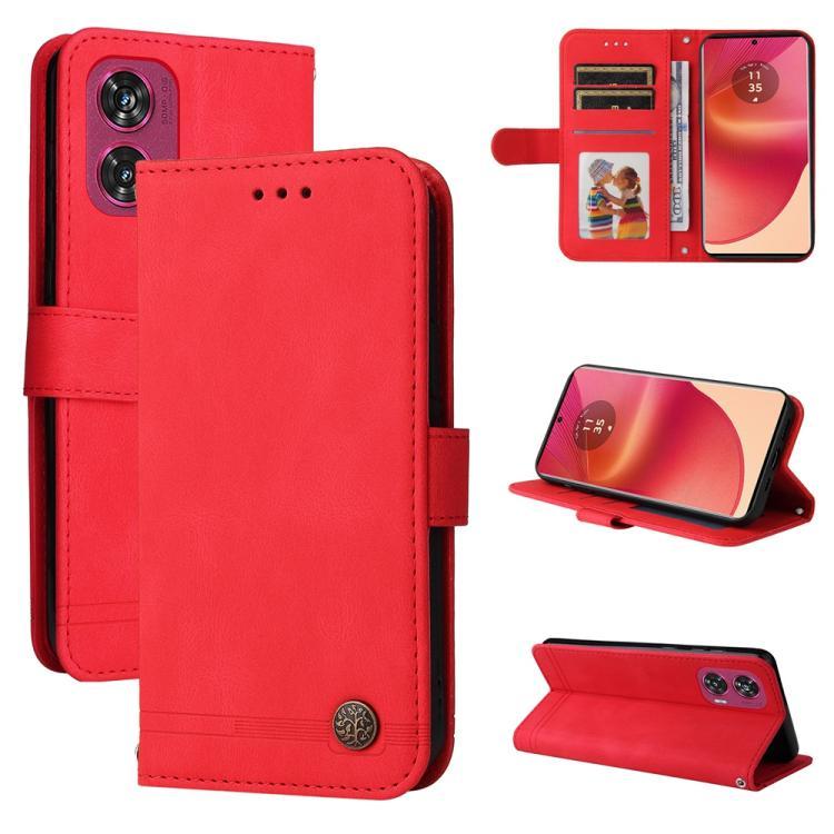 Để giao hàng Skin Feel Life Tree Nút kim loại Vỏ điện thoại da cho Motorola Edge 50 Fusion / Motorol