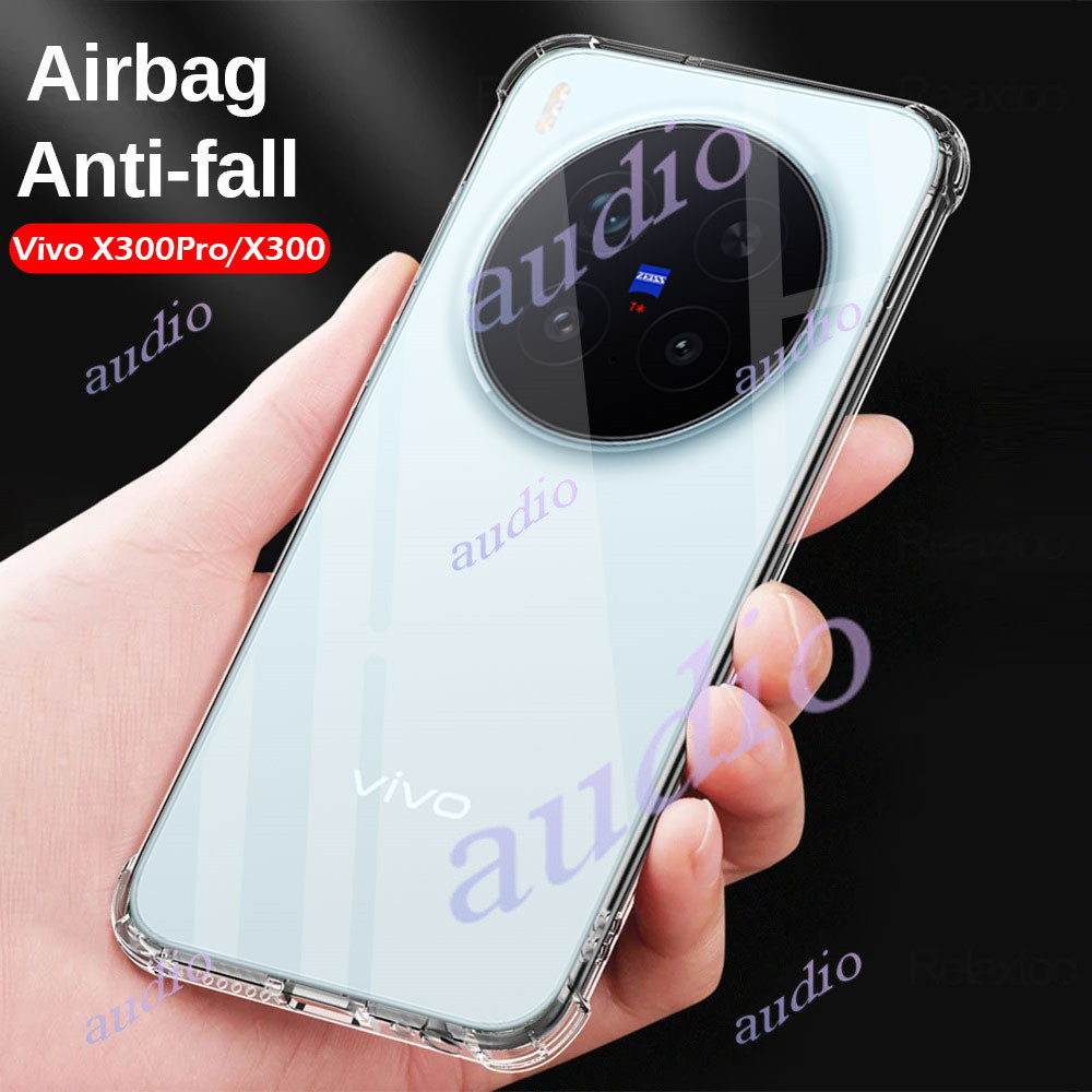 Ốp điện thoại TPU mềm chống rơi bốn góc chống sốc Vivo X300 Pro 5G cho vivo X300 Pro X300Pro 5G Sili
