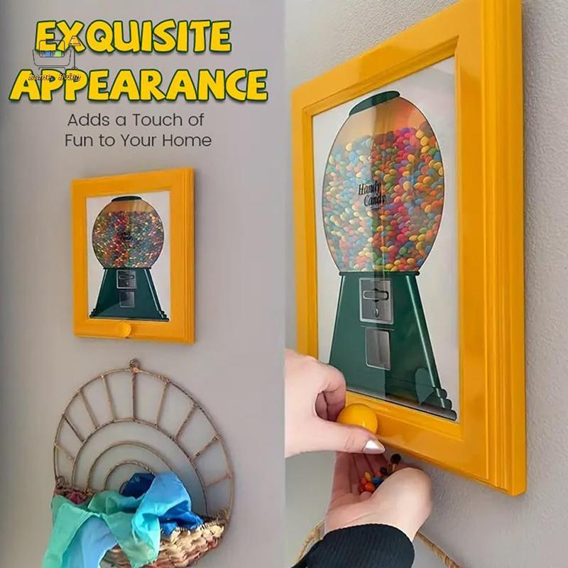 [Onw] Candy Dispenser Picture Candy Frame, Gumball Machine In A Frame Tiện dụng Phân phối nhanh Kẹo 