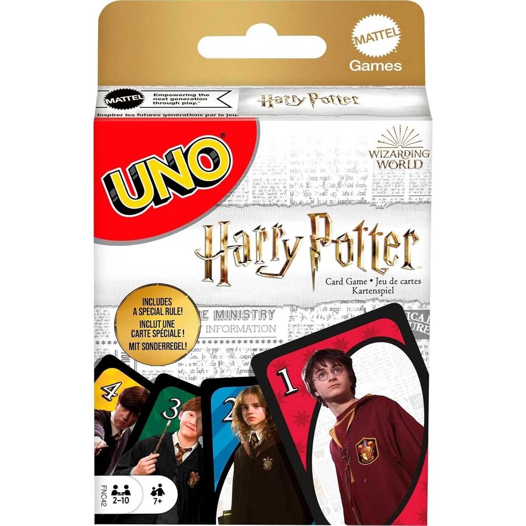 Trò chơi Mattel UNO Trò chơi bài Harry Potter dành cho trẻ em, người lớn và các bữa tiệc, Bộ bài sưu