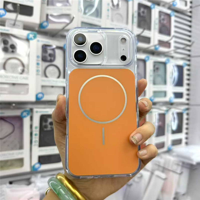 Hit Color Case cho 17Pro 17Pro Max Matte Wireless Charge Vỏ cứng chống sốc cho 17Pro