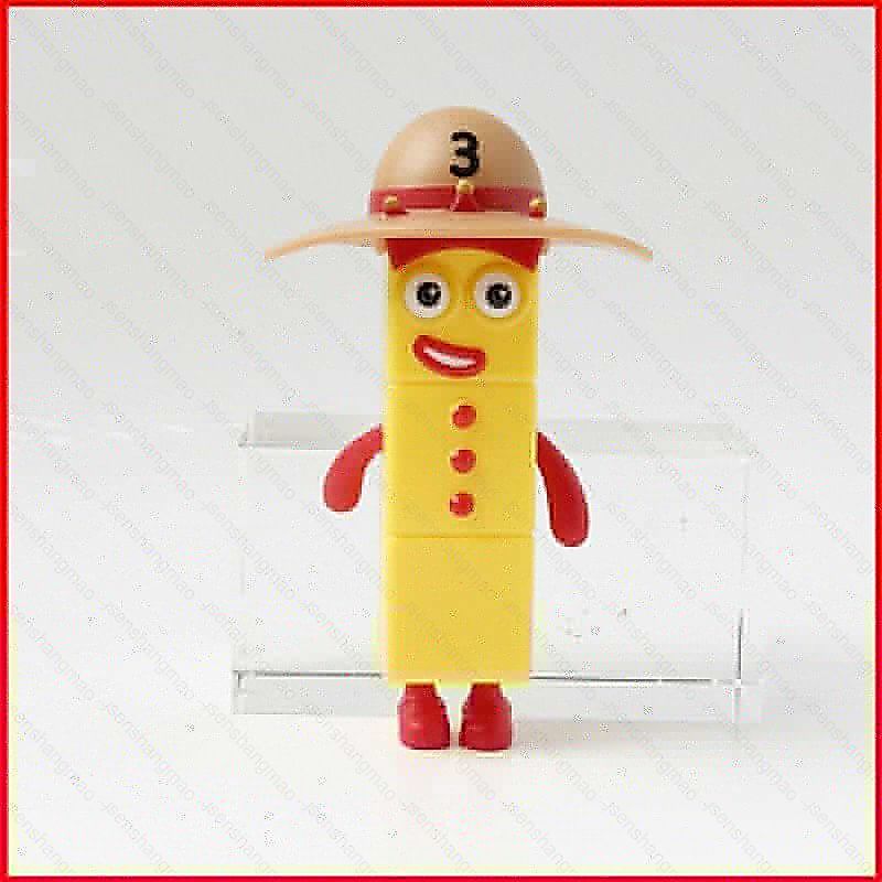 PS1 Numberblocks Số Ba Dã Ngoại Thời Gian Hành Động Hình Bộ Sưu Tập Đồ Chơi Mô Hình Vật Trang Trí SP