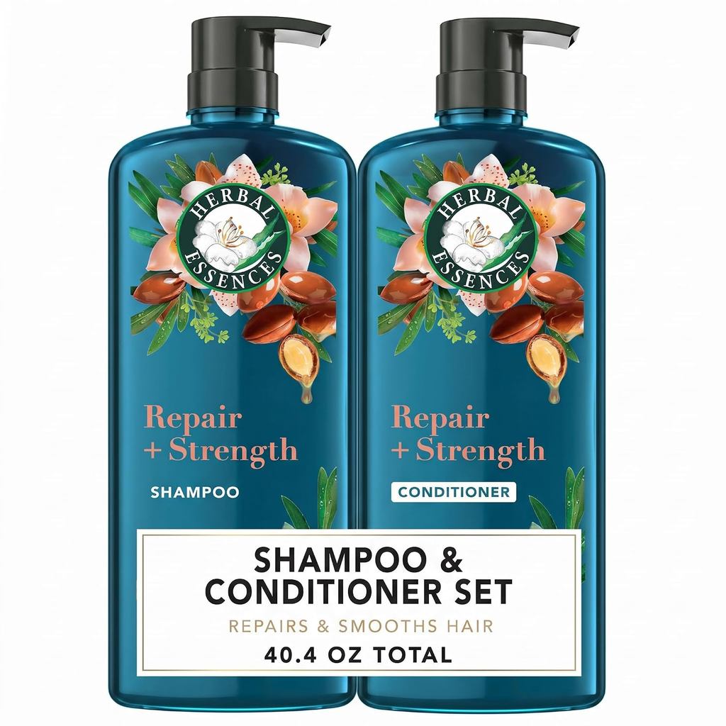 Tinh chất thảo dược Dầu gội & Dầu xả Argan Oil Repair, Dưỡng ẩm & Smoothes, Không chứa Paraben, An t
