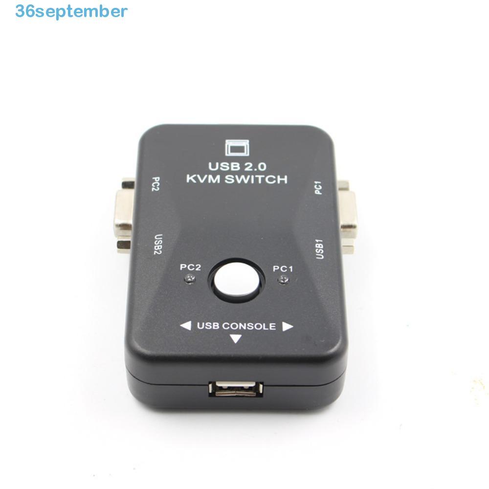 Tháng Chín 2 Cổng VGA KVM Switch, 2 Trong 1 Out Switcher USB 2.0 KVM Switch Splitter, USB 2.0 Tiện L