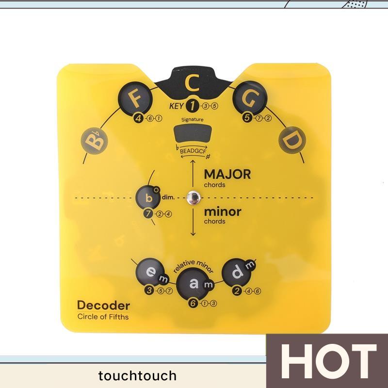 Công cụ bánh xe Circle of Fifths Giá đỡ tích hợp - Bộ giải mã hợp âm nhạc & phím - Tìm hiểu tiến độ,