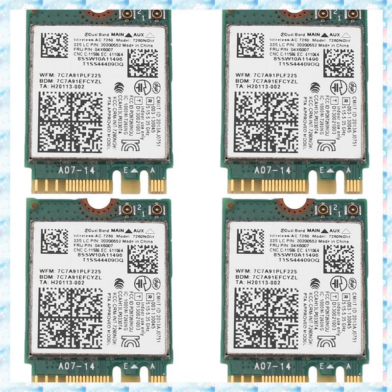 [R Q M U] Thẻ WiFi 4X 7260NGW 7260AC 2.4G / 5G BT4.0 04X6007 cho X250 X240 X240S X230S T440 W540 T54