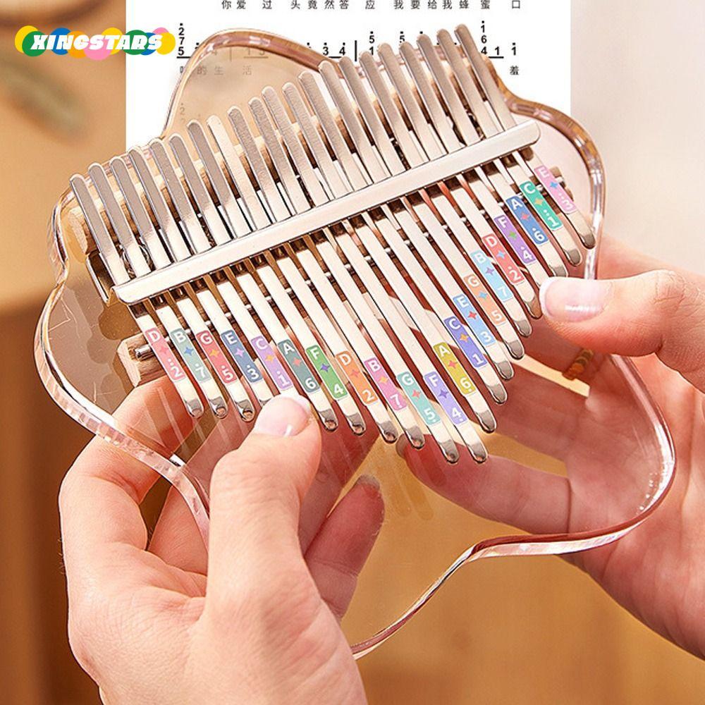 XINGSTARS Ngón Tay Cái Piano, 17 Phím Đồ Chơi Quà Tặng Mini Ngón Tay Cái Piano, Nhạc Cụ Mini Marimba