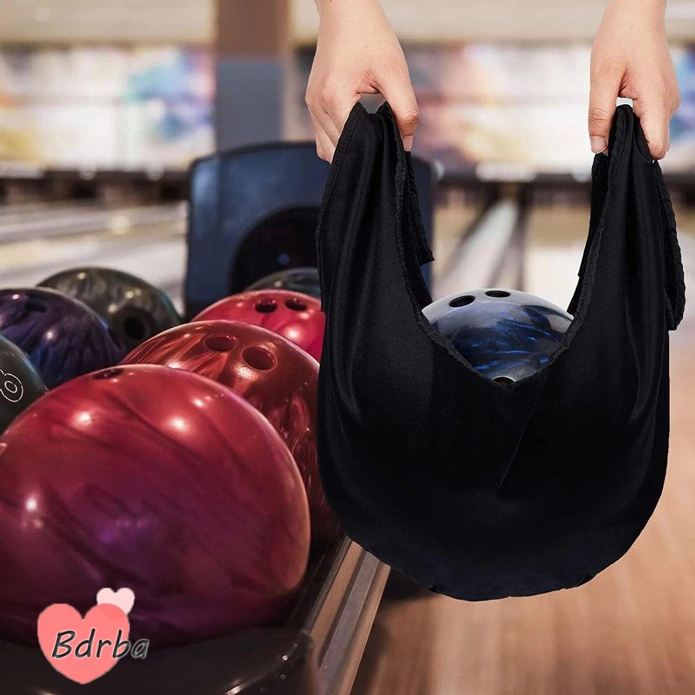 Túi đựng bowling BDRBA, Túi làm sạch bóng bowling màu đen sợi nhỏ siêu mềm, Phụ kiện bowling Túi lưu