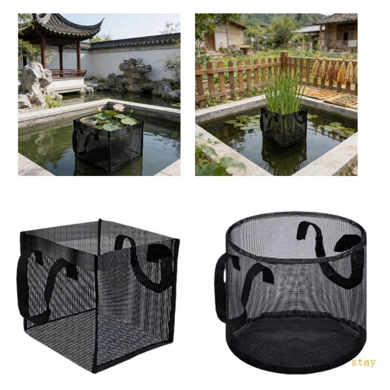 Stay Meshes Aquatics Pond Plant Baskets Túi trồng ao lớn Túi tái sử dụng Aquatics Planter Water Grow