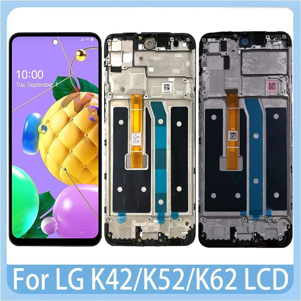 6.6 "Chất Lượng Cao Cho LG K62 K52 K42 Màn Hình Hiển Thị LCD Màn Hình Cảm Ứng Có Khung Bộ Số Hóa Tha