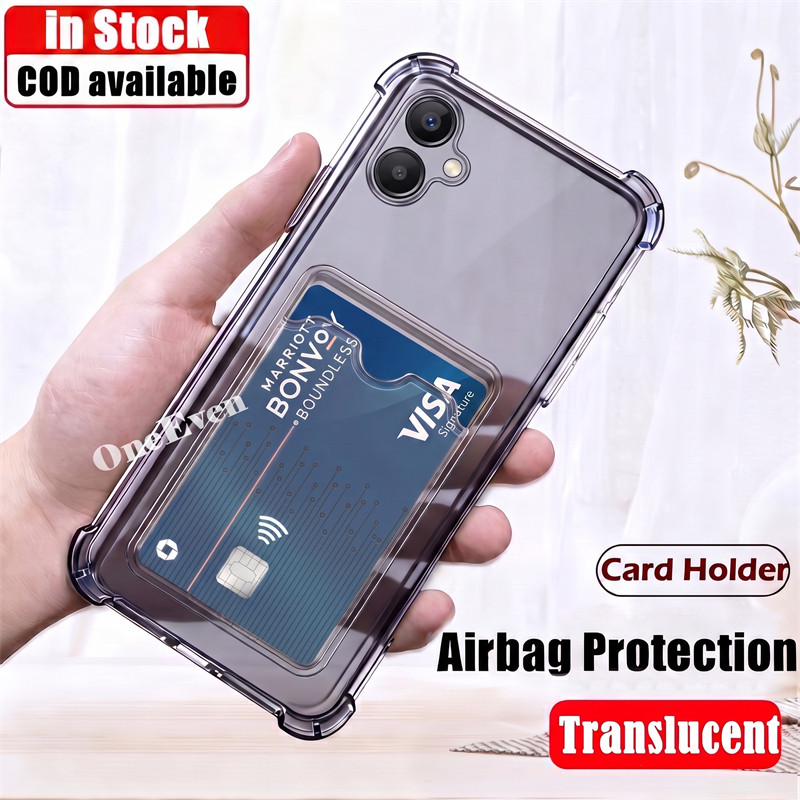 Dành Cho Samsung Galaxy A04 6.5 inch SM-A045F A045F FDS Khe Cắm Thẻ Silicon Mềm Ví Jelly Case Slim F