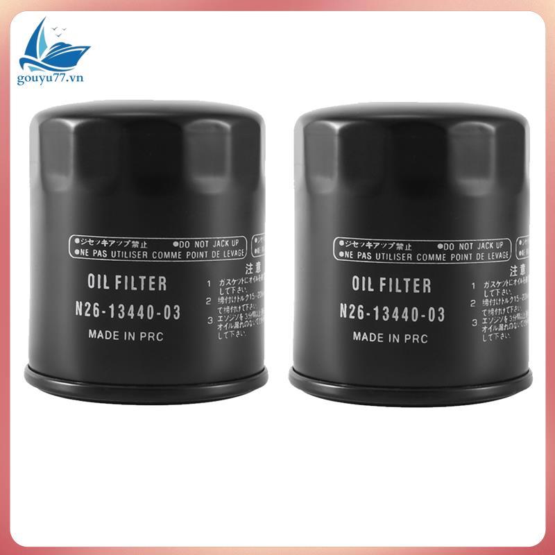 [gouyu77.vn] 2 CÁI cho VF200 VF225 VF250 Bộ phận lọc dầu phía ngoài mới, N26-13440-03-00 / N26-13440