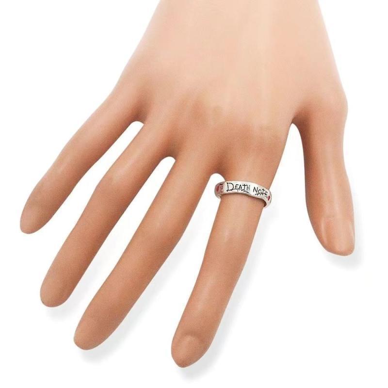 Anime Hàng Hóa Death Note Death Note Ring Death Note Death Note L Death cos Letter Ring L Ring Ring 