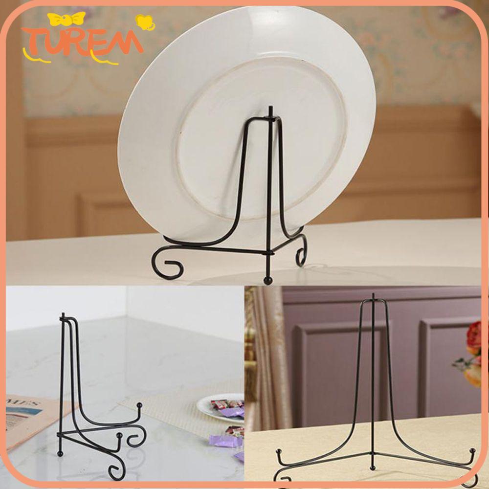 TUREM Display Stand Art Photo Pedestal Book Holder Black Iron