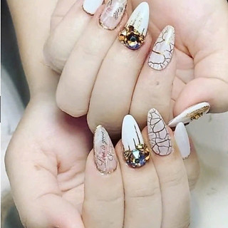 sơn gel nứt 3 màu đen trắng đỏ