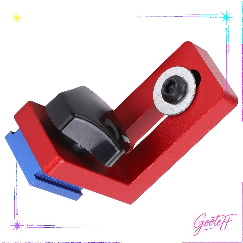 GOOTEFF 2 chiếc ​Miter Track Stop, 30 Loại Giá đỡ trượt T-Track màu đỏ, Bền cho 30 T-Track Hợp kim n