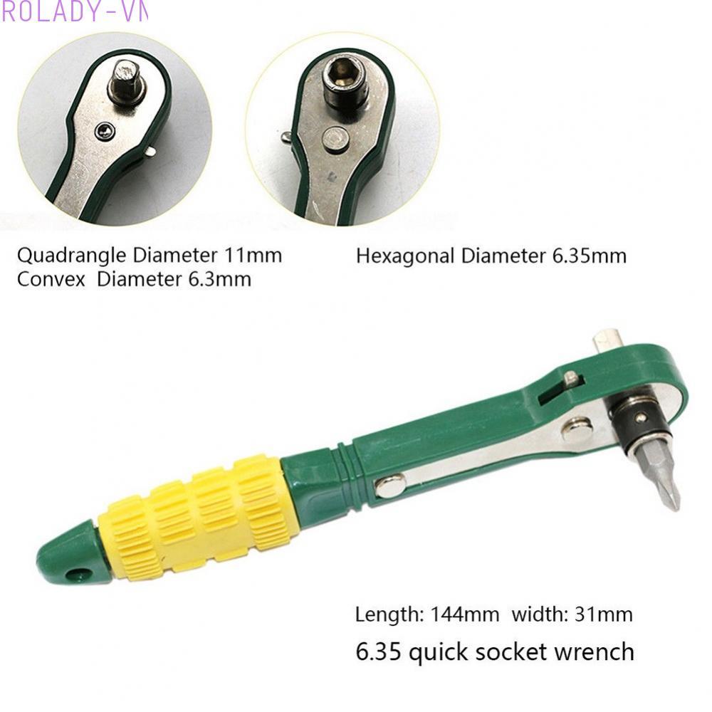 #ROYALLADY#Quick Ratchet Wrench Rod for 1/4 inch 6.35mm Drive Size Used in Vehicle Service