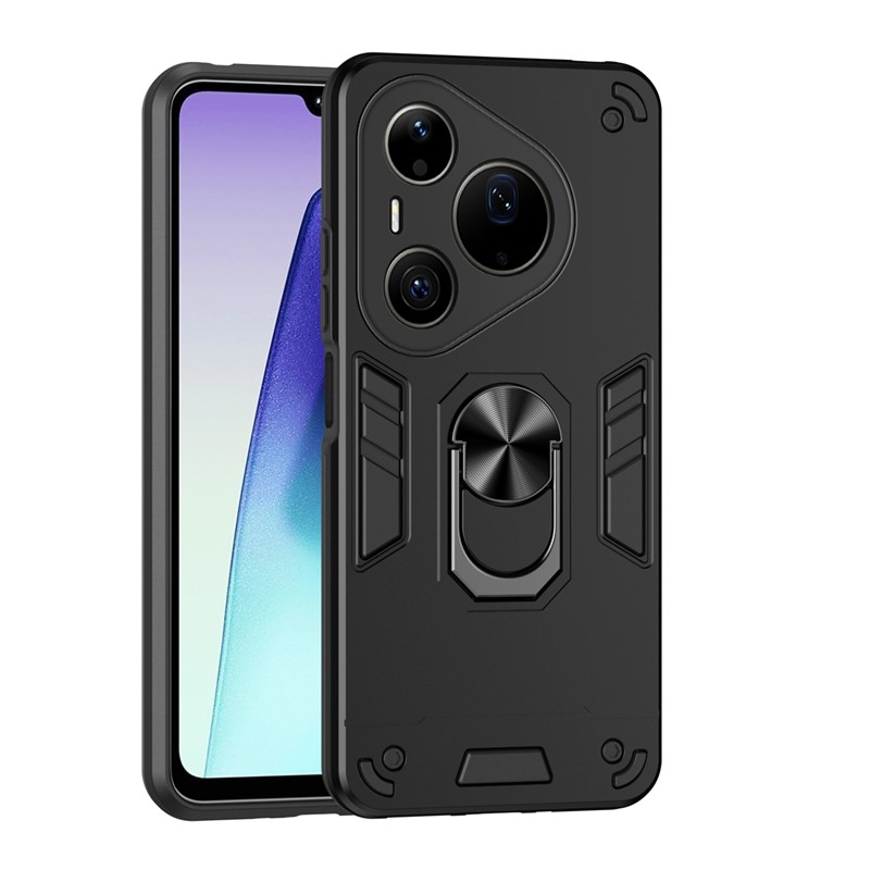 Ốp Lưng Cho Huawei Pura 90 90S Pro Max P90 P90S Pro Hard 360 Warriors Mech Stand Cover Với Kim Loại 