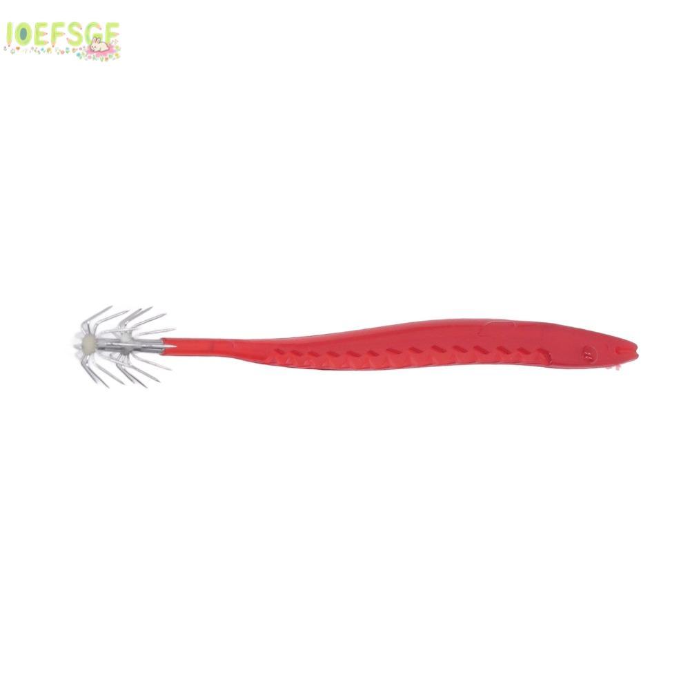 IOEFSGF 10 Chiếc Móc Tay Cầm Dài, Hai Lớp 14 / 17cm Mực Jig Móc, Thép Carbon Cao Bền Đẹp S M M M M M