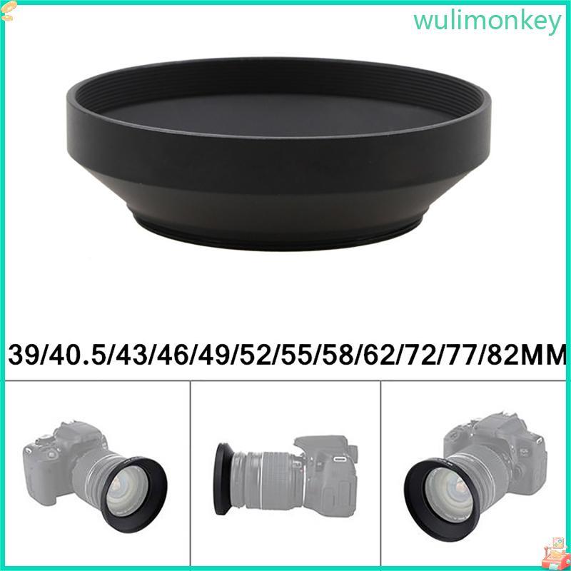 WU 39mm 40 5mm 43 46 49 52 55 58 62 72mm Hợp kim nhôm Kim loại ống kính góc rộng Hood