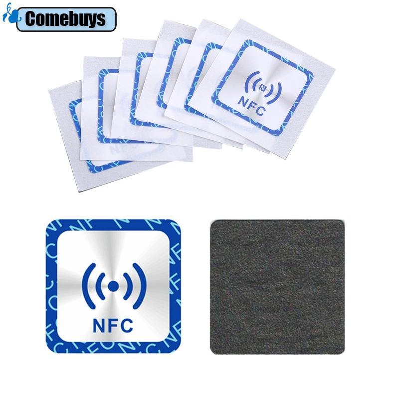 Com * 6 Miếng Dán Thẻ Ntag213 Chống Kim Loại Ntag213 Dán 25mm 30mm Cho Điện Thoại