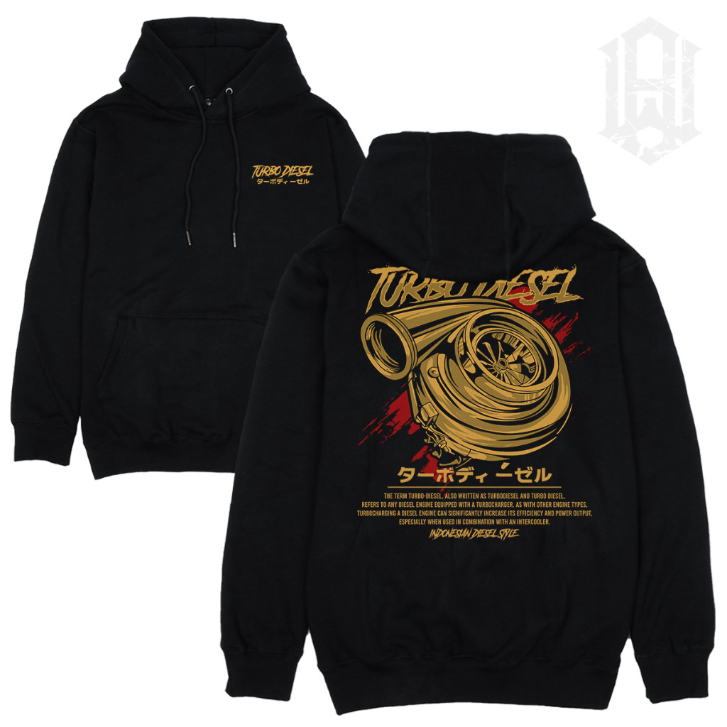 Áo Hoodie dây kéo Turbo Diesel