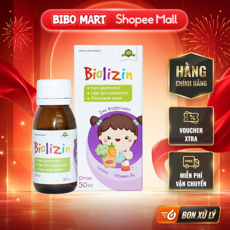 [KOL] Biolizin bổ sung kẽm hữu cơ cho bé chai 50ml - BM002