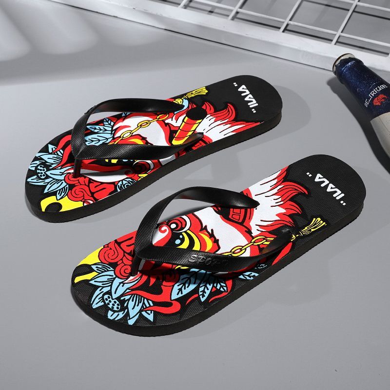 ❤❤❤❤✨Channel Tiger Nam Flip-Flops Đế Mềm Thường Ngày Phù Hợp Với Phiên Bản Hàn Quốc Ngoài Trời Mặc D