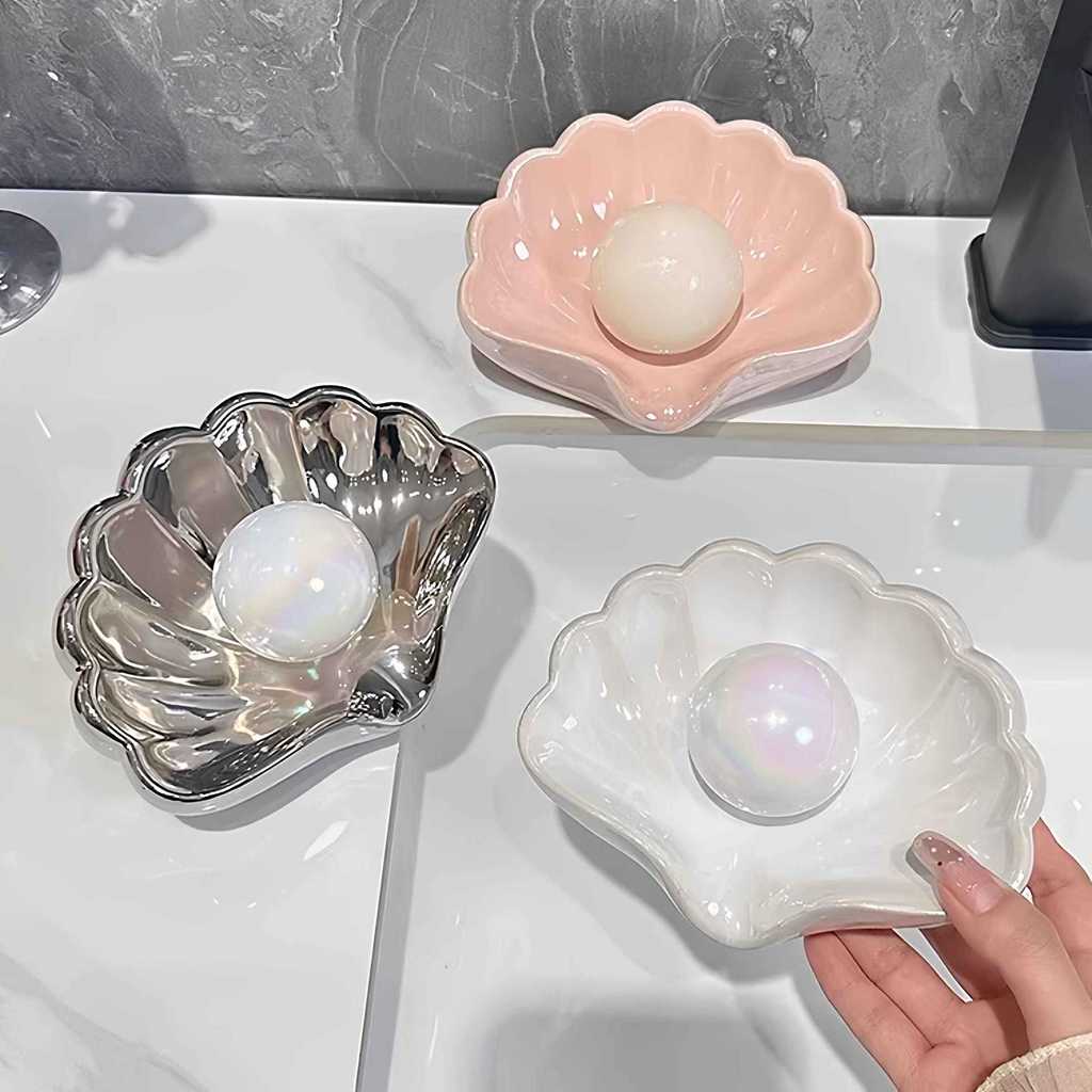 Preferred#Luxury shell soap holder, bathroom storage rack, soap box for home washbasin, personalized