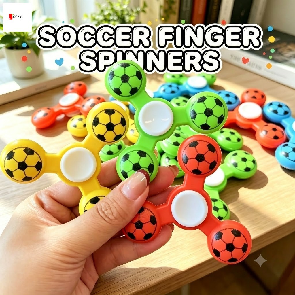 Đồ chơi Spinner bóng đá sáng tạo - Finger Fidget Spinner cho trẻ em Quà tặng mẫu giáo