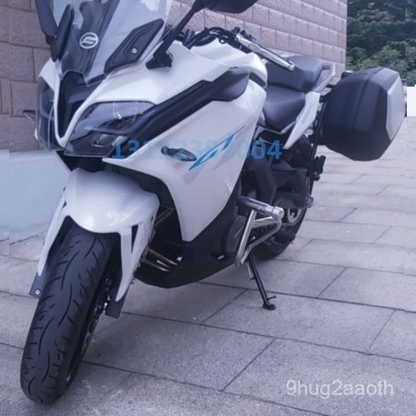 Khung chống đổ trước inox 304 xe máy CFMoto GT400 độ bảo vệ thân xe khi biểu diễn tốt
