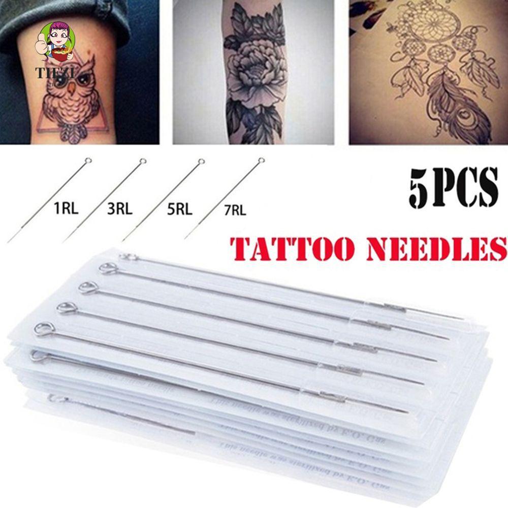 TIEZI Tattoo Needles Mix Sizes Trang điểm bằng thép không gỉ tiệt trùng Microblading Tattoo Shader