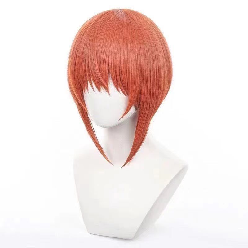 Khuyến Mãi Lớn Azhi Gintama Kagura cosplay Cùng Phong Cách Màu Cam Tóc Giả Mô Phỏng Da Đầu Dễ Dàng T