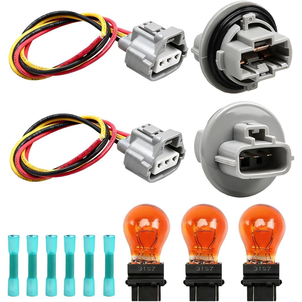 Đèn báo rẽ phía trước Ổ cắm & Bóng đèn Tương thích với 4Runner 2003-2006 Camry 2007-2010 Corolla 200