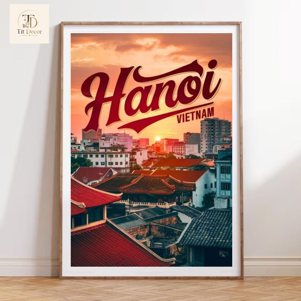 [HN] Tranh Treo Tường Phuong Cảnh Hà Nội  - Tranh Treo Decor Phòng Khách, Phòng Ngủ, Homestay,KHÁCH 